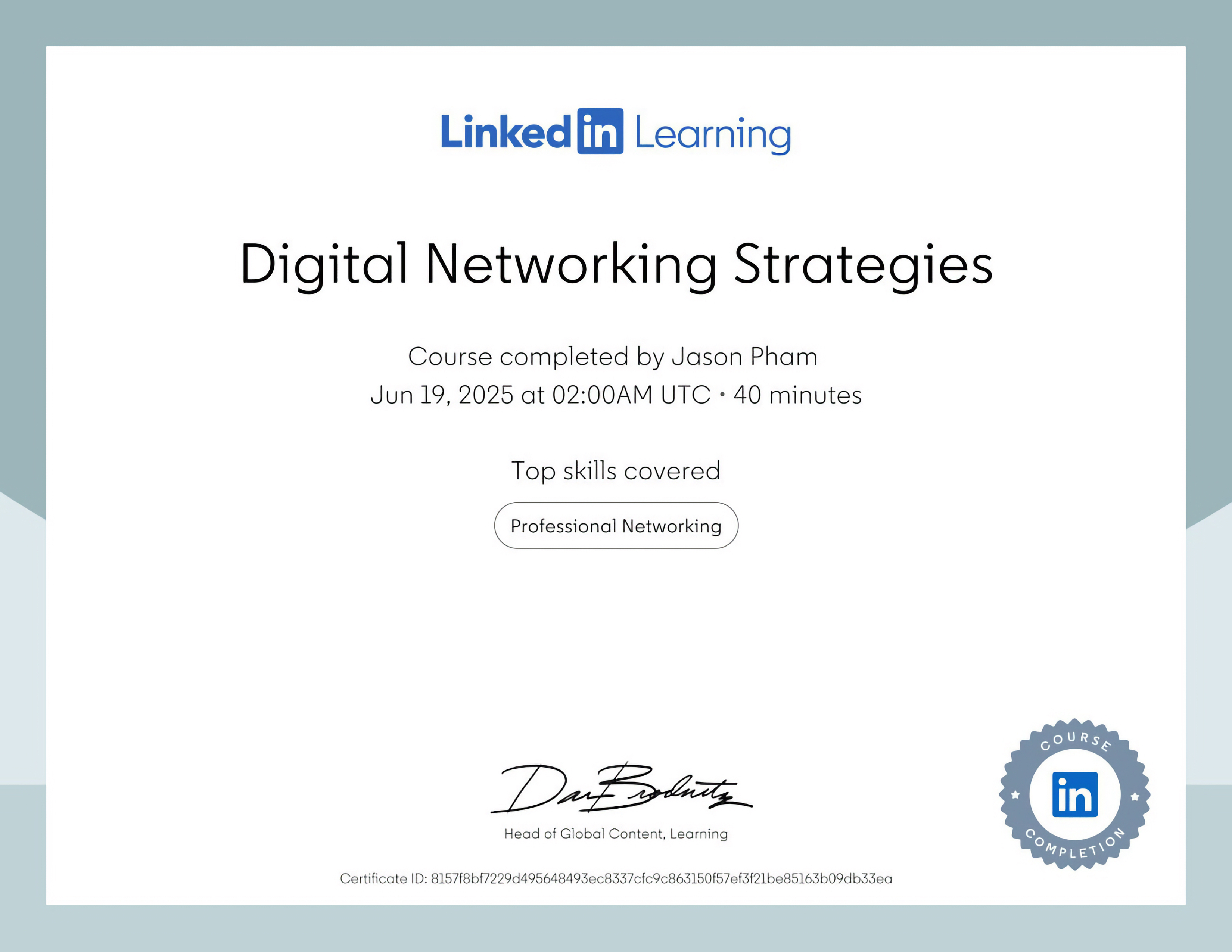 LinkedIn Learning Certification